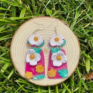 Handmade “Life in Full Bloom” earrings